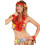 Rubies Adult Red Hawaiian Floral Set 1