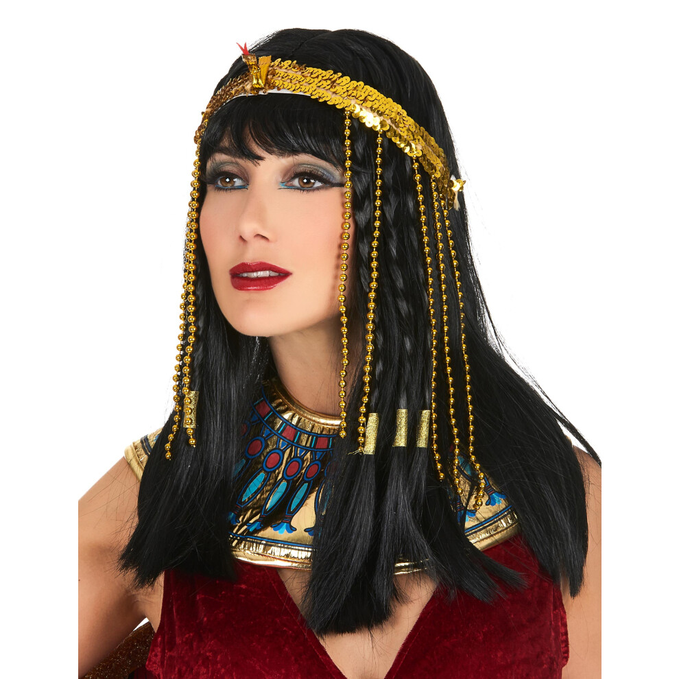 Rubies Women's Egyptian Snake Sequin Headband Gold