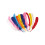 Rubies 12 Multicolored Indian Feathers 30 cm 1