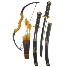 Children's ninja weapons and bow accessory kit