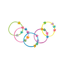 5 Colorful Butterfly Bracelets