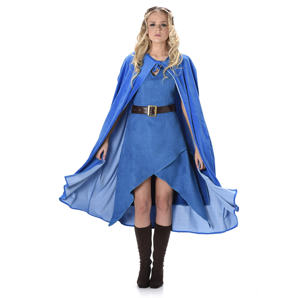 New Rubies Women's Medieval Warrior Costume Blue