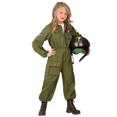 Rubies (11-13 years (158 cm)) Boy's fighter pilot costume 2