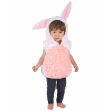 (18-24 months (86-92cm)) Children's sleeveless white and pink rabbit costume