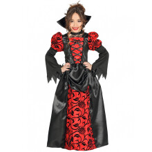 (5 to 6 years (110-115 cm)) Noble Countess Vampire Girl Halloween Costume
