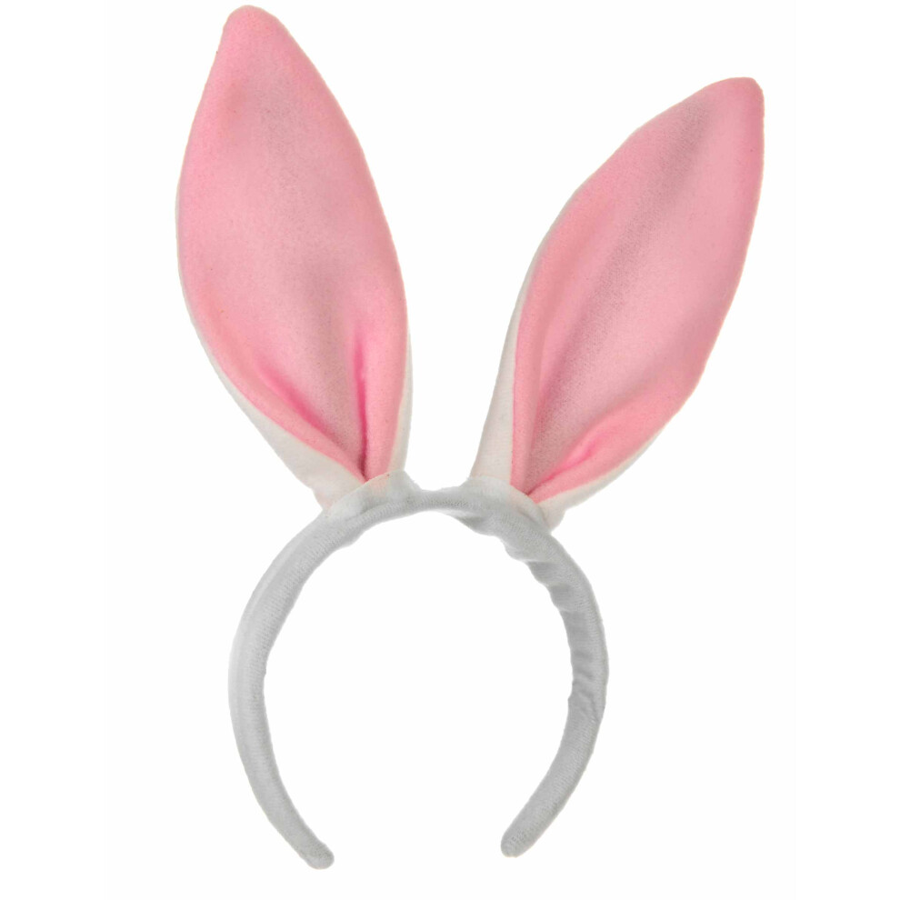 Children's pink bunny ears headband