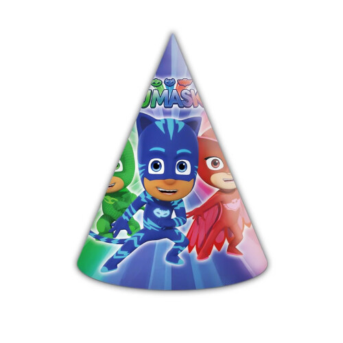 Rubies "PJ Masks" paperihatut, 6 kpl.