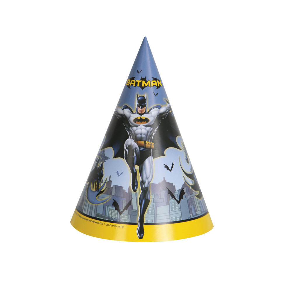 Rubies 6 Batman Party Hats