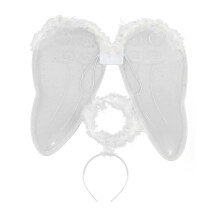 Angel kit with wings and halo for adults