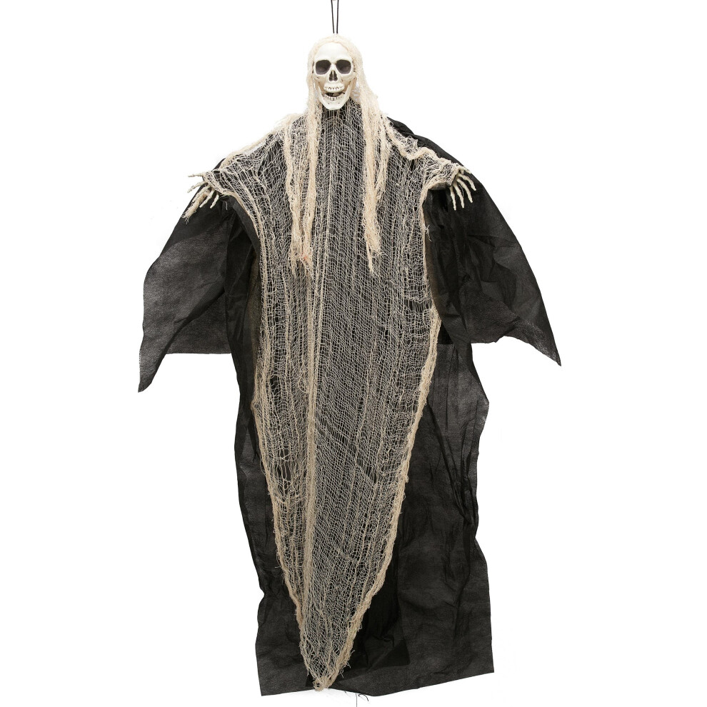 New Rubies Black And White Grim Reaper Hanging Halloween Decoration 110 Cm White,Black