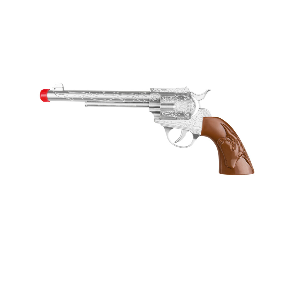 New Rubies Cowboy Sound Gun 30 Cm Silver/Brown