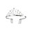 Rubies Women's silver mini crown 2