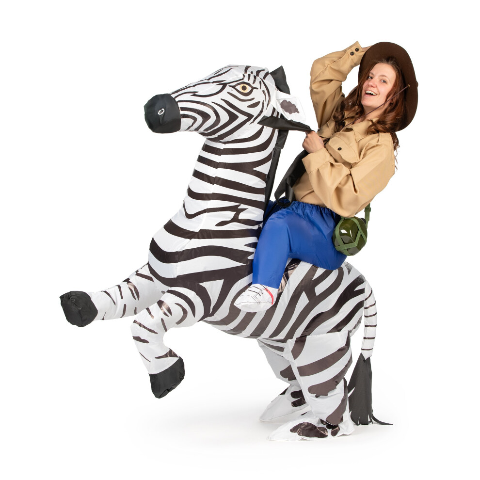 Rubies Adult Inflatable Zebra Costume