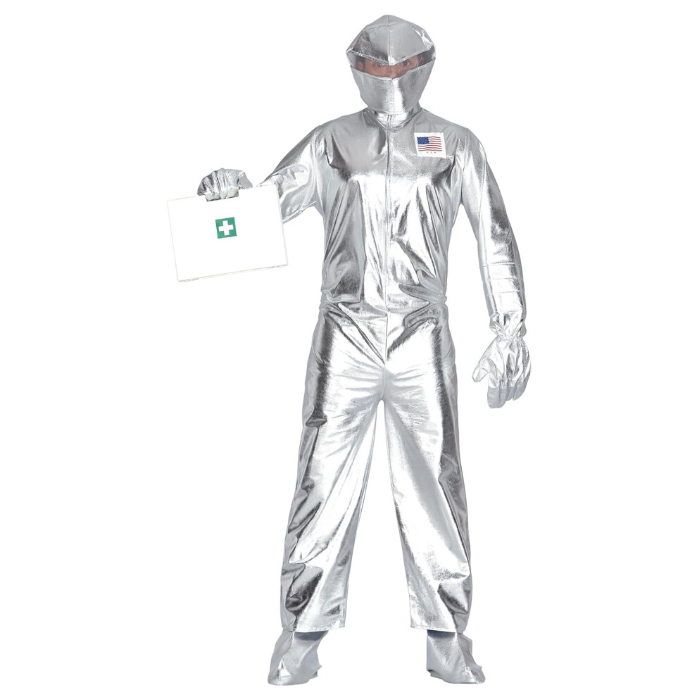 Rubies Adult Astronaut Costume Silver