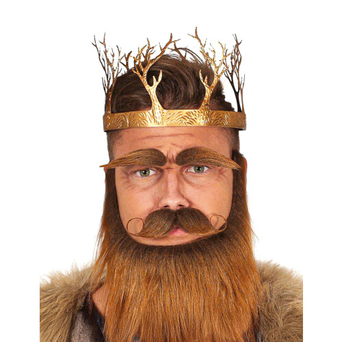 Rubies Adult gold medieval king crown
