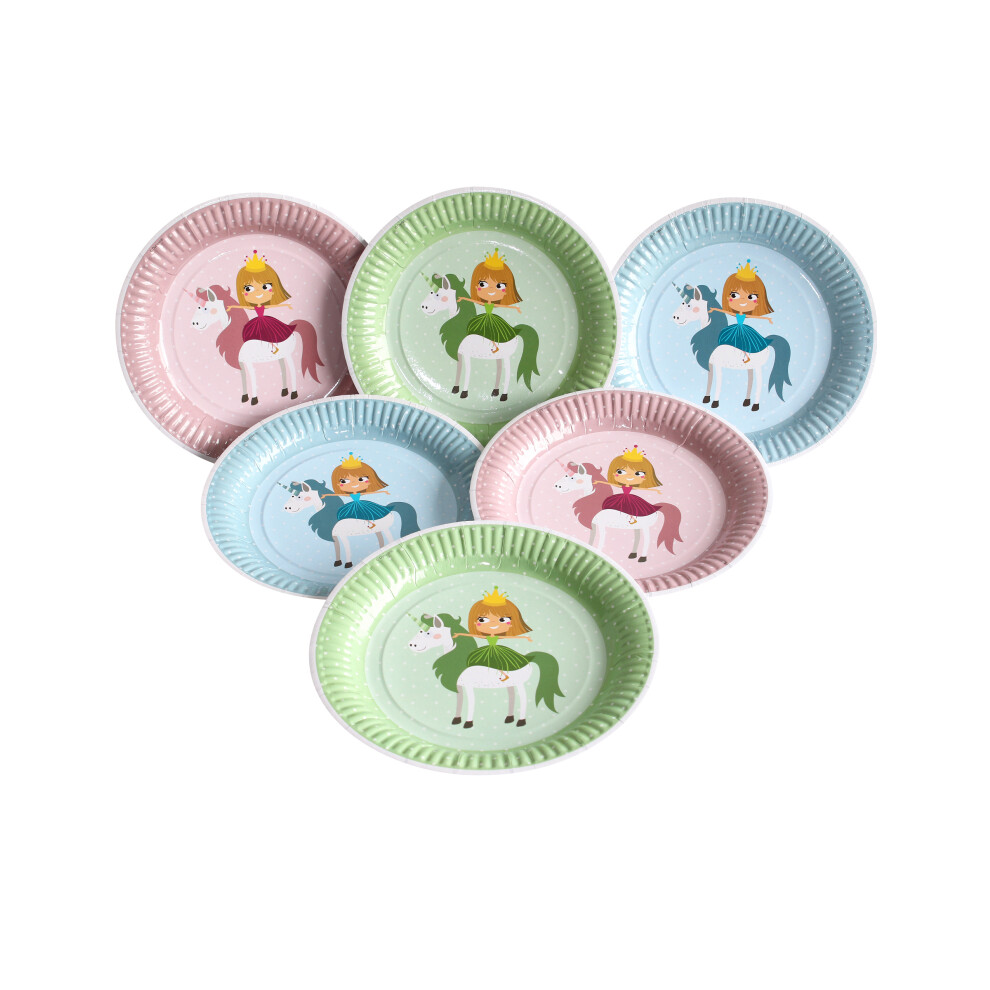 Rubies 6 Princess Paper Plates 23 Cm