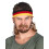 Rubies Black, Red and Yellow Mullet Headband with Mustache 1