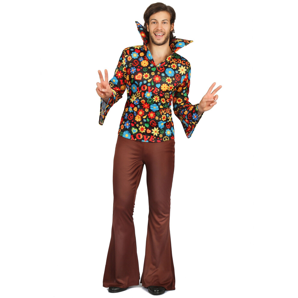 Rubies (M) Men's Hippie Costume Black