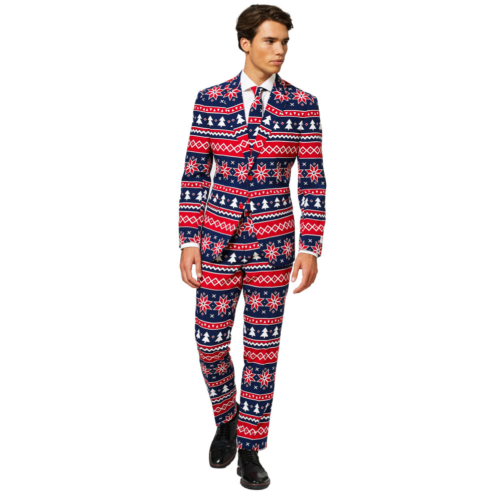 Rubies (M (Eu 48-50)) Mr. Nordic Xmas Costume For Men Opposuits