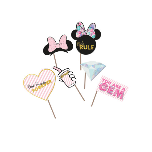 Rubies 6 Metallic Effect Accessories for Premium Minnie Photobooth