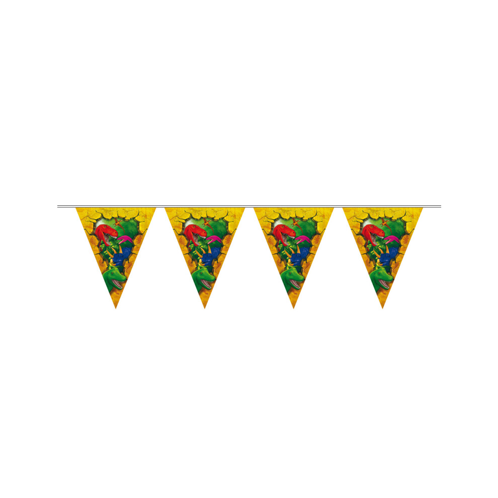 Dinosaur plastic bunting 6 m