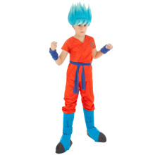 DÉGUISEMENT GOKU SAIYAN GARÇON 9/10 ANS Rouge, Bordeaux
