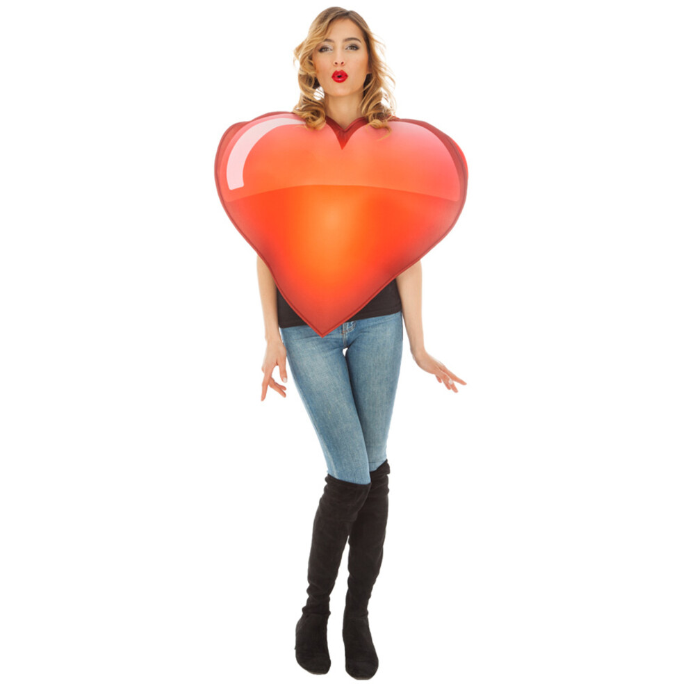 Rubies Adult Heart Emoji Costume