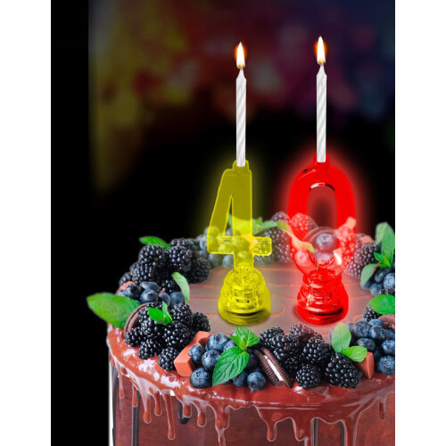 Rubies LED number 0 candles 1
