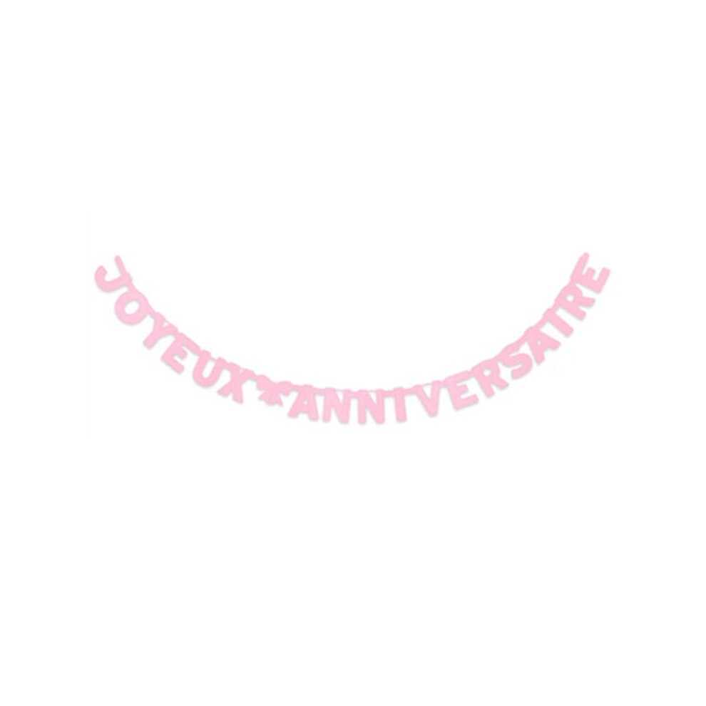 Rubies Happy Birthday Garland 280 Cm Pink