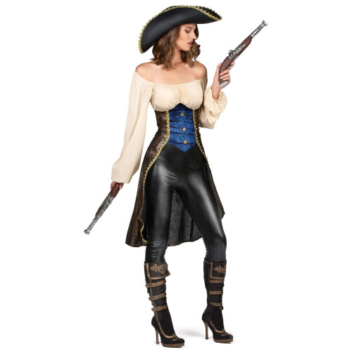 Rubies Brown pirate costume for women 1
