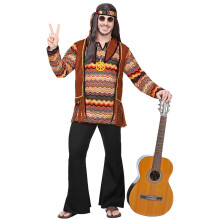 (XXL) Men's nature hippie costume