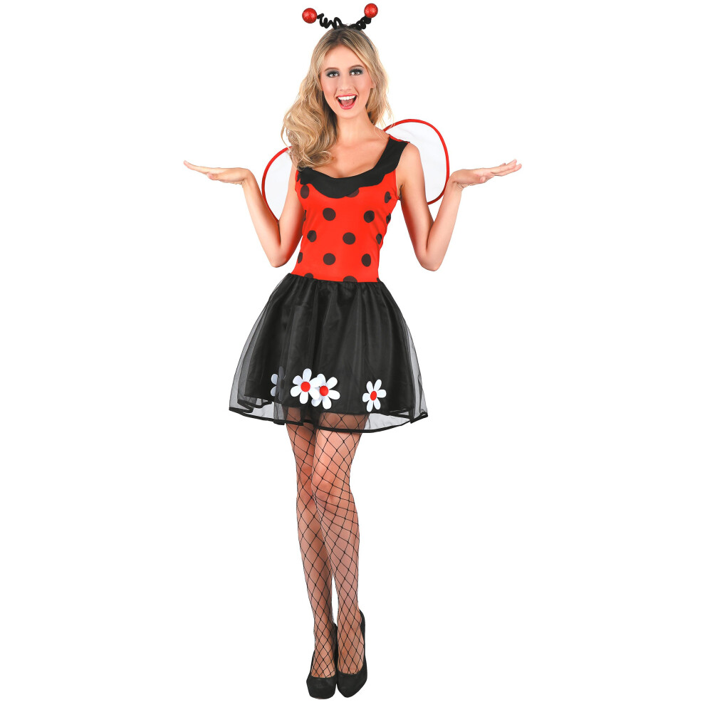 Rubies (S) Red And Black Ladybug Costume For Women Black,Red