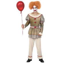 (XL) Psycho clown costume for men