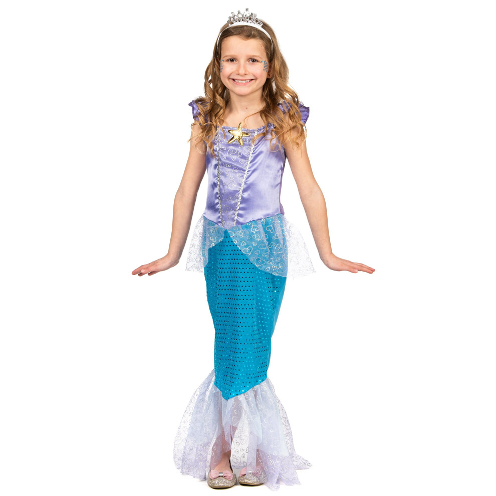 Rubies (M 7-9 Years (120-130 Cm)) Mermaid Costume For Girls