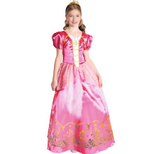 (M 7-9 years (120-130 cm)) Pink princess costume for girls