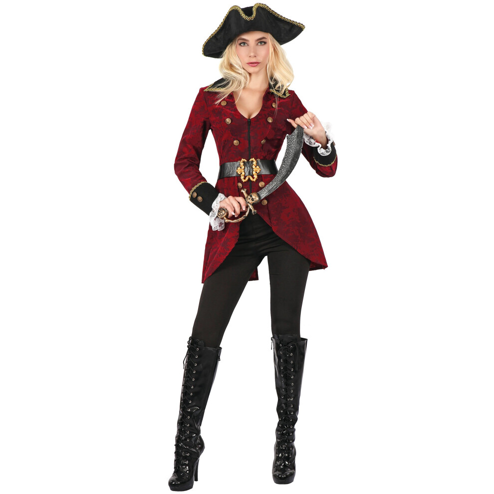 Rubies (L) Women's Pirate Costume Red