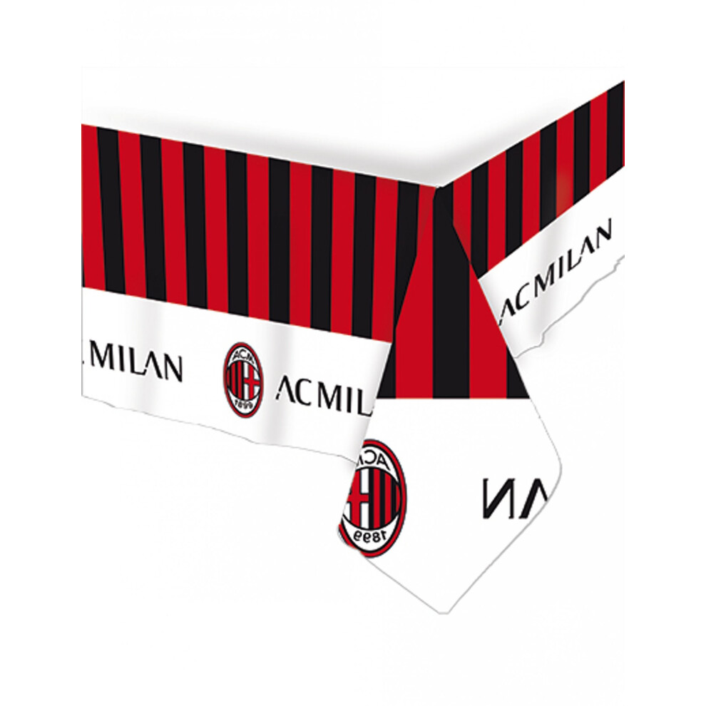 Rubies Ac Milan Paper Tablecloth 120 X 180 Cm