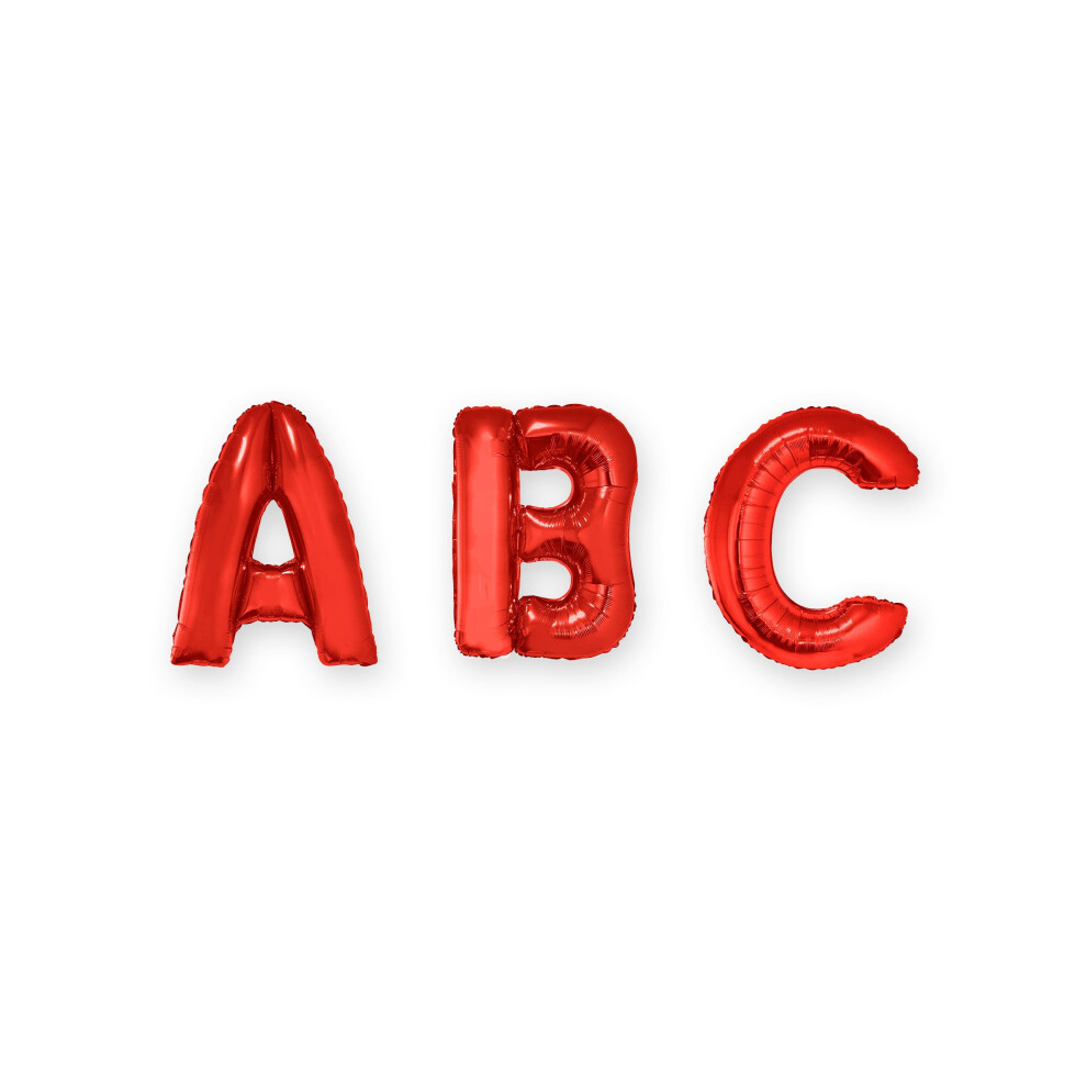Rubies (G) Letter Foil Balloon 1 M Red