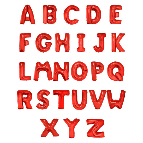 Rubies (N) Red letter foil balloon 1 m 1