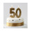 Rubies (2) Gold glitter number candle on stick 13.8 cm 3