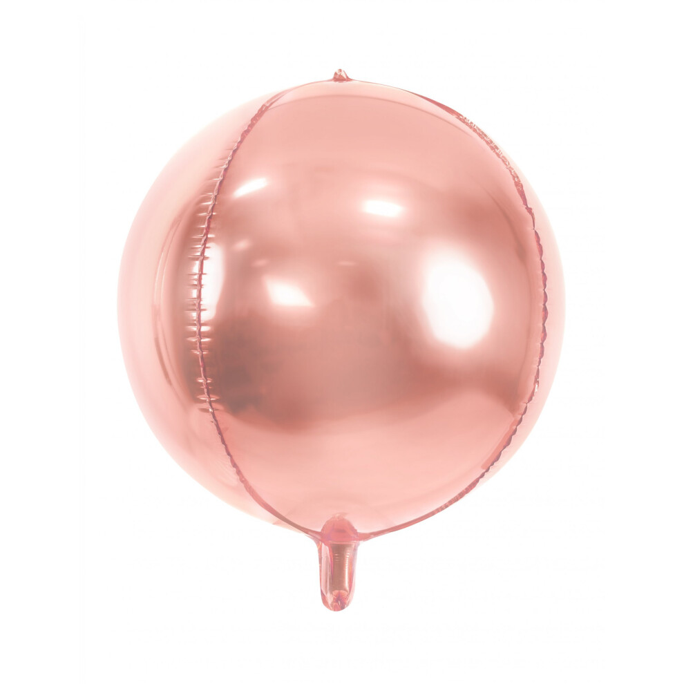 Rubies 40Cm Metallic Rose Foil Sphere Balloon Gold