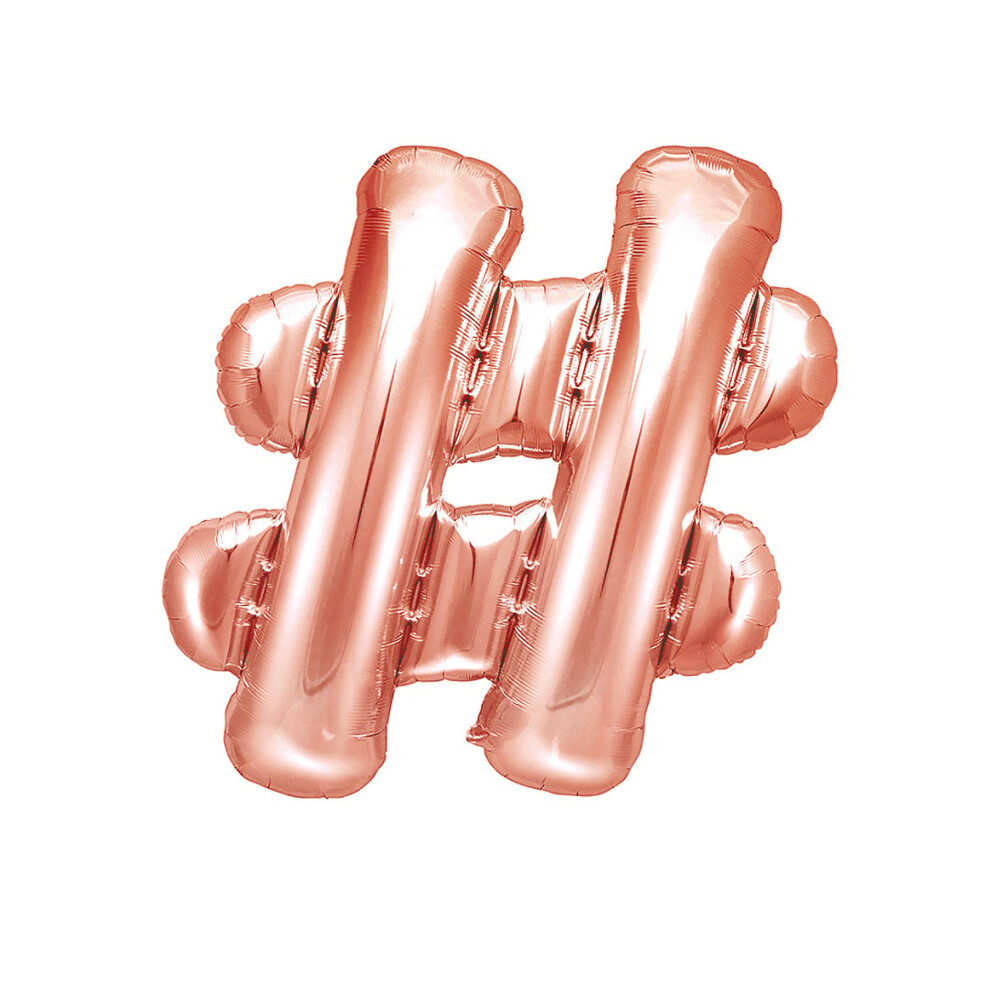 Rubies Foil Balloon # Rose 35 Cm Gold