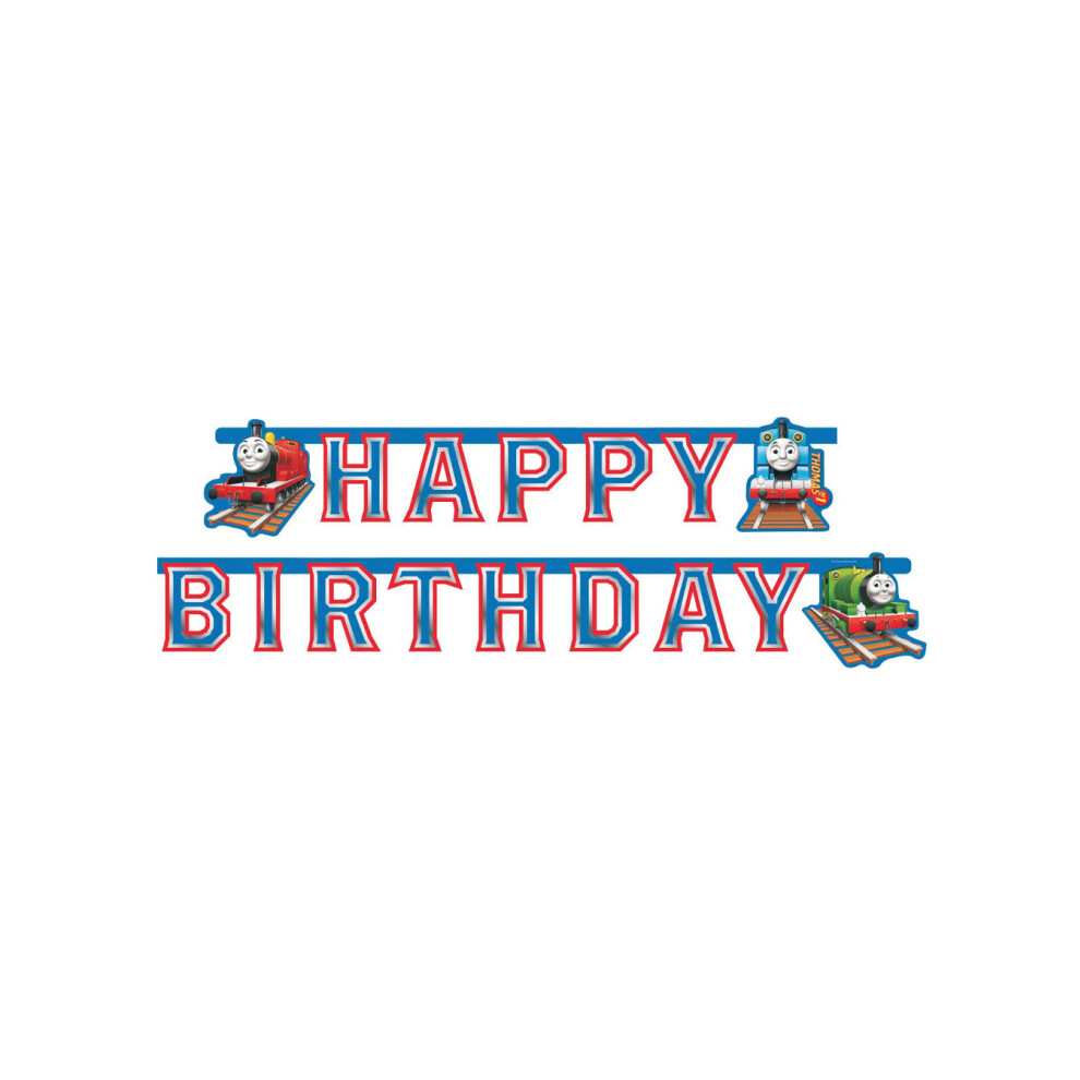 Rubies Happy Birthday Thomas And Friends Cardboard Garland 180 X 15 Cm