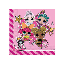20 LOL Paper Napkins 33 x 33 cm