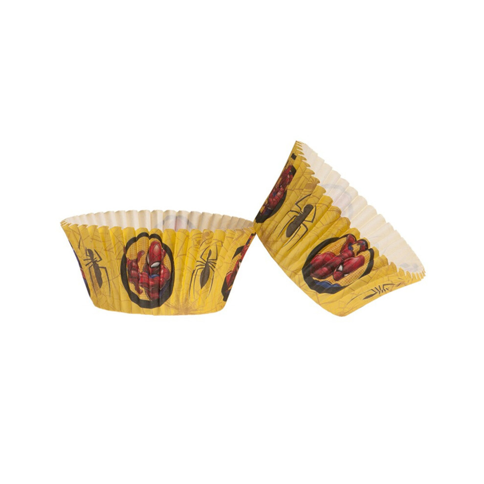 25 Spiderman Paper Cupcake Cases 5 x 3 cm