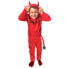 (5 to 6 years (110 to 116 cm)) Classic devil costume for boys