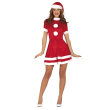 Julemandskostume, kjole, fru Claus S