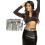 Rubies Adult silver sequin belt 1