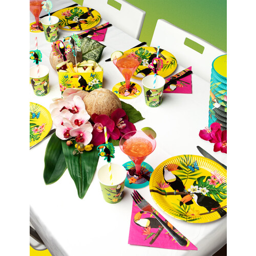 Rubies 10 Green Toucan Paper Cups 21 cl 2