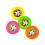 Rubies Piñata accessories 4 multicolored frisbees 9 cm 1